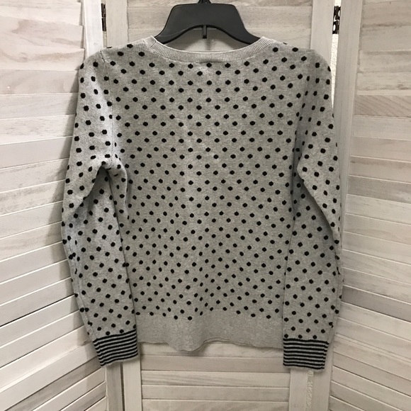 ANN Taylor LOFT Cotton Polka-dot sweater - Picture 4 of 6